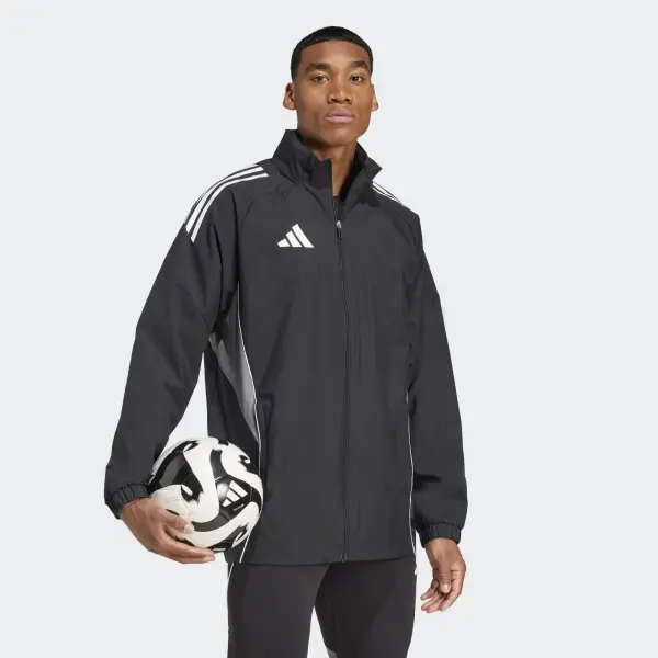 Ветровка Adidas TIRO 25 COMPETITION ALL WEATHER черно-серая IW0427
