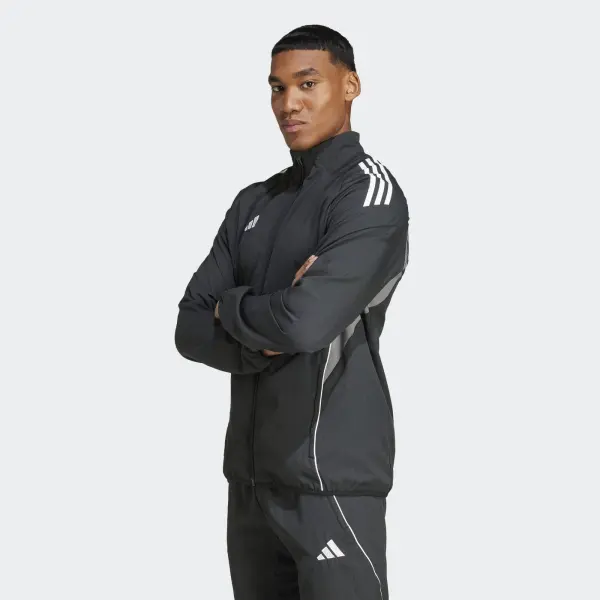 Олимпийка (мастерка) Adidas TIRO 25 COMPETITION PRESENTATION JACKET черно-серая IW0418