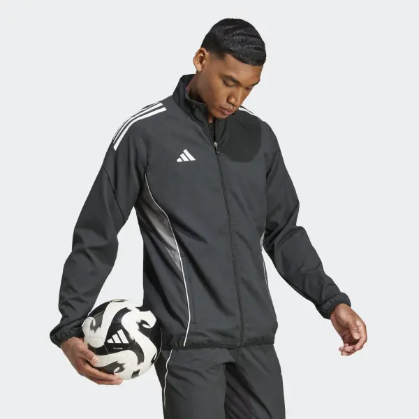 Олимпийка (мастерка) Adidas TIRO 25 COMPETITION PRESENTATION JACKET черно-серая IW0418