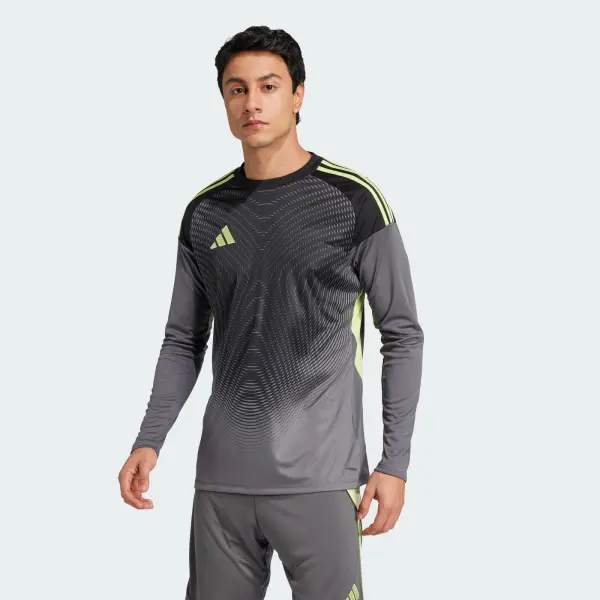Футболка воротарська з довгим рукавом Adidas TIRO 25 COMPETITION GOALKEEPER сіро-лаймова JN2017