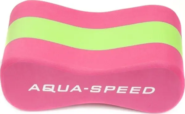 Колобашка для плавання дитяча Aqua Speed JUNIOR 3 LAYERS PULLBUOY рожево-салатова 149-03
