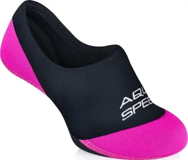 Шкарпетки для басейну Aqua Speed NEO SOCKS чорно-рожеві 177-19