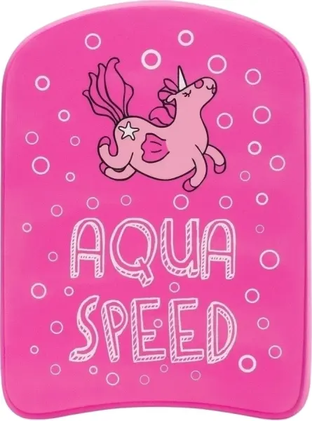 Дошка для плавання дитяча Aqua Speed KIDDIE KICKBOARD рожева 186-unicorn