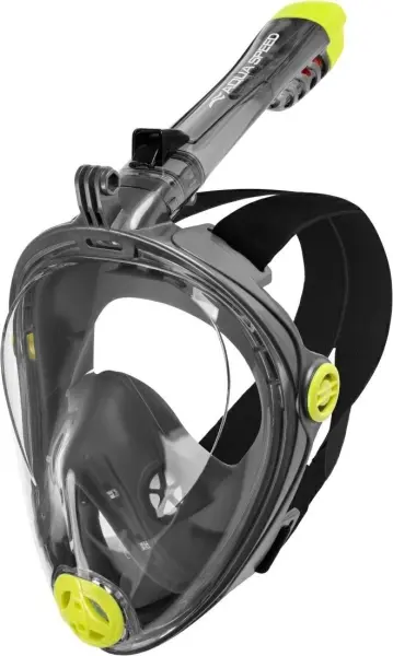 Маска для плавання повнолицьова Aqua Speed SPECTRA 2.0 чорно-жовта 247-30