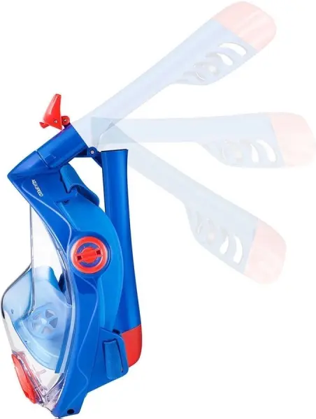 Маска для плавання повнолицьова дитяча Aqua Speed SPECTRA 2.0 KID синьо-помаранчева 248-01