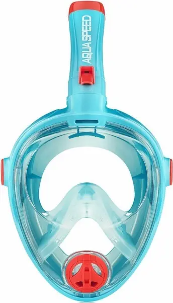 Маска для плавання повнолицьова дитяча Aqua Speed SPECTRA 2.0 KID бірюзово-червона 248-02