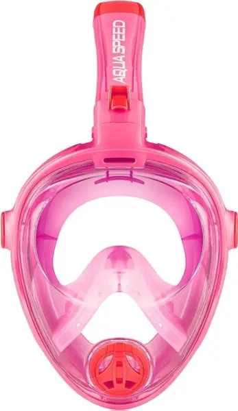 Маска для плавання повнолицьова дитяча Aqua Speed SPECTRA 2.0 KID рожево-червона 248-03