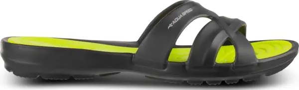 Шльопанці жіночі Aqua Speed PANAMA чорно-лаймові 513-38