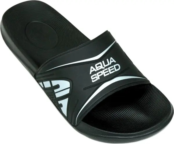 Шльопанці Aqua Speed DAKOTA чорно-сріблясті 516-07