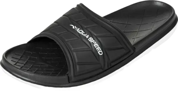 Шльопанці Aqua Speed ASPEN чорно-білі 534-57
