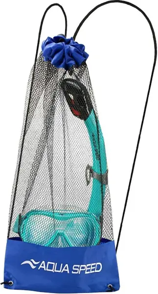 Набір для плавання (маска і трубка) дитячий Aqua Speed ALIZE FS + SAMOS бірюзовий 621-04