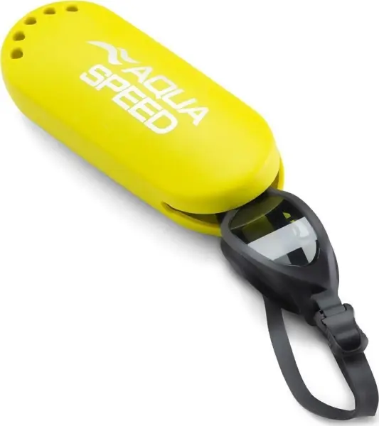 Чехол для очков для плавания Aqua Speed SILICONE GOGGLE CASE желтый 633-18