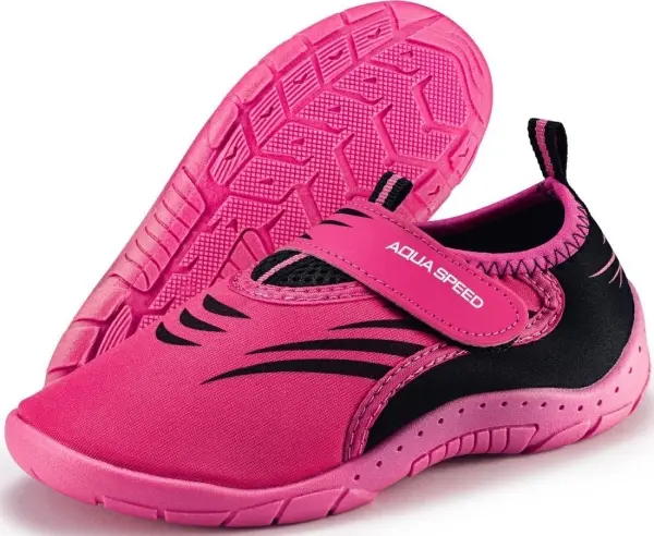 Аквашузи Aqua Speed AQUA SHOE 27 рожево-чорні 642-27F
