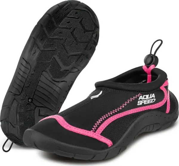 Аквашузи Aqua Speed AQUA SHOE 28 чорно-рожеві 704-19