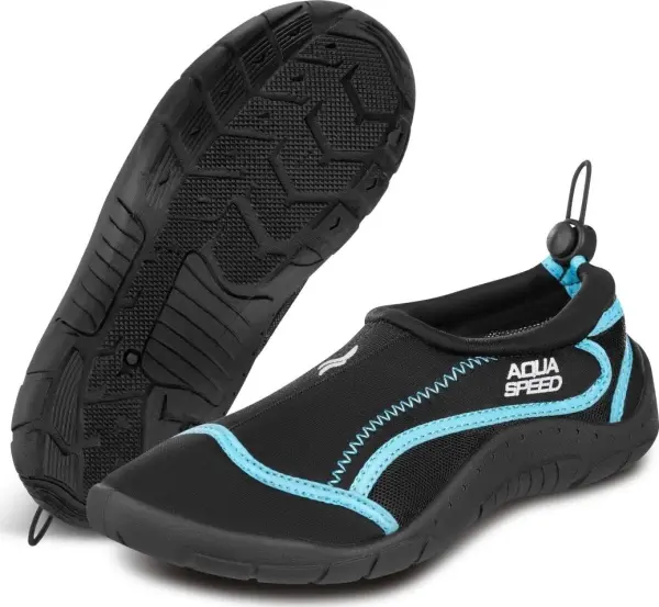 Аквашузи Aqua Speed AQUA SHOE 28 чорно-блакитні 704-28C