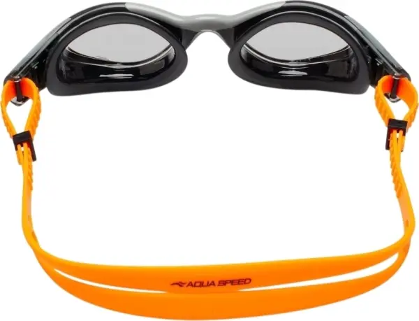 Окуляри для плавання Aqua Speed AQUILO чорно-сіро-помаранчеві 728-75