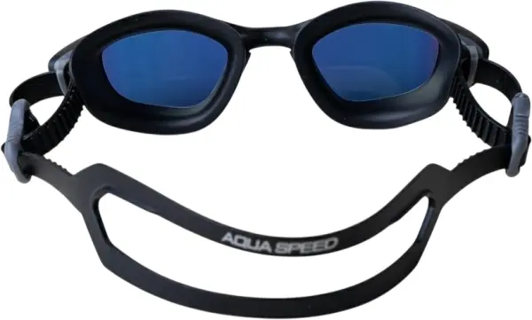 Очки для плавания Aqua Speed RAVEN MIRROR черные 713-07