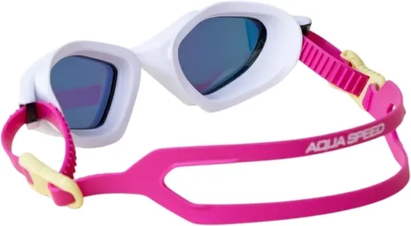 Очки для плавания Aqua Speed ZENITH MIRROR бело-розовые 718-59