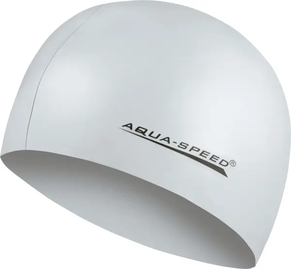 Шапочка для плавання Aqua Speed MEGA світло-сіра 100-26