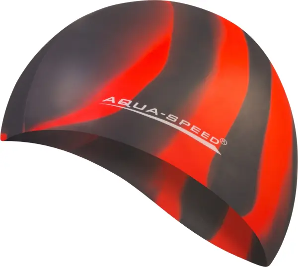 Шапочка для плавання Aqua Speed BUNT червоно-чорна 113-38