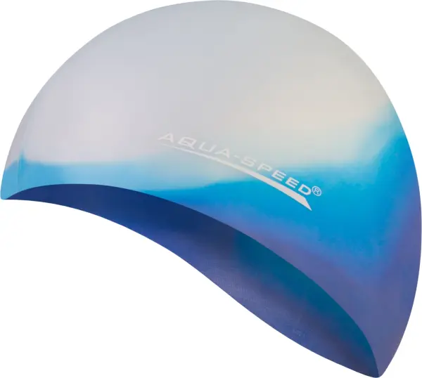 Шапочка для плавання Aqua Speed BUNT біло-блакитно-фіолетова 113-42