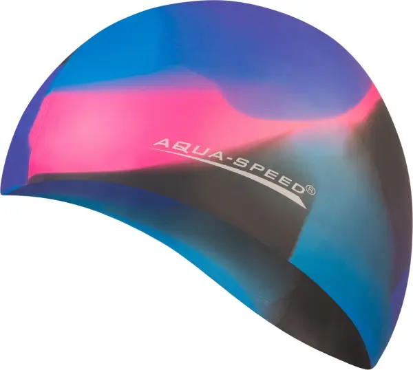 Шапочка для плавання Aqua Speed BUNT синьо-чорно-рожева 113-80
