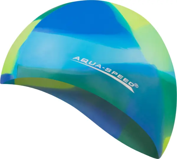 Шапочка для плавання Aqua Speed BUNT синьо-блакитно-зелена 113-94