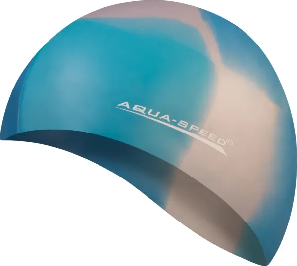 Шапочка для плавання Aqua Speed BUNT блакитно-біла 113-97