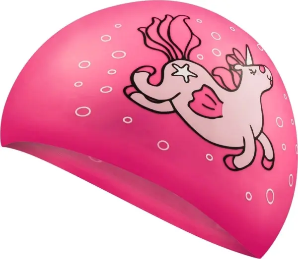 Шапочка для плавания детская Aqua Speed KIDDIE UNICORN розовая 142-Unicorn