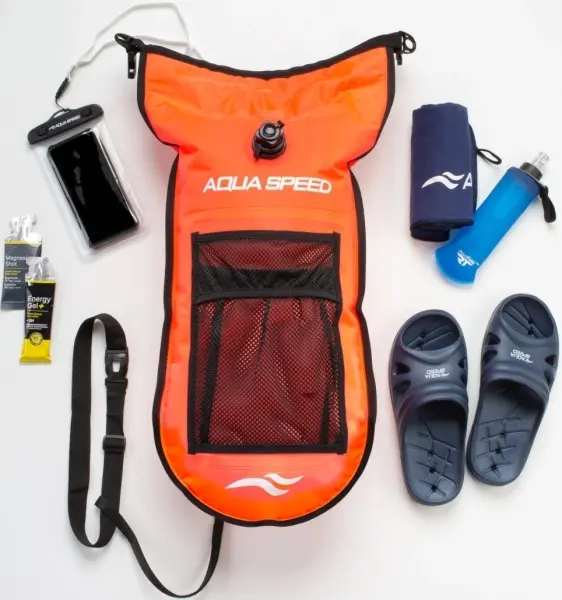 Гермомішок (буй) Aqua Speed OPEN WATER SWIM BUOY+POCKET помаранчевий 747-75