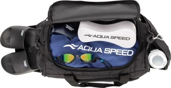 Сумка спортивная Aqua Speed DUFFEL BAG L 43L черно-белая 141-07