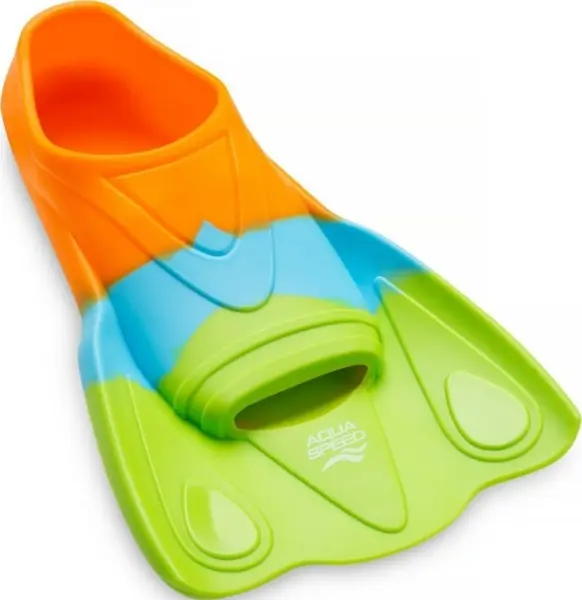 Ласти дитячі Aqua Speed ​​TRAINING FINS MOBY салатово-блакитно-жовтогарячі 733-72