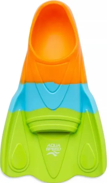 Ласти дитячі Aqua Speed ​​TRAINING FINS MOBY салатово-блакитно-жовтогарячі 733-72