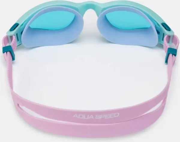 Очки для плавания Aqua Speed AURORA мятно-светло-розово-голубые 745-63