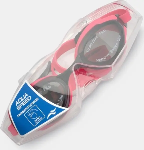 Очки для плавания Aqua Speed EOS розово-черные 738-03