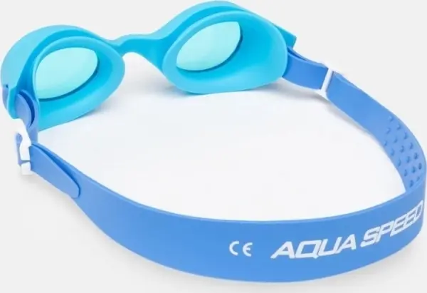 Очки для плавания детские Aqua Speed BONITO голубо-сине-белые 743-01