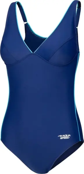 Купальник слитный женский Aqua Speed GRACE темно-сине-голубой 355-42