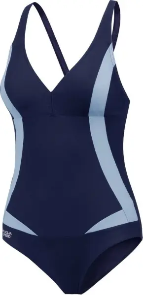 Купальник слитный женский Aqua Speed GRETA темно-сине-дымчато-голубой 351-24