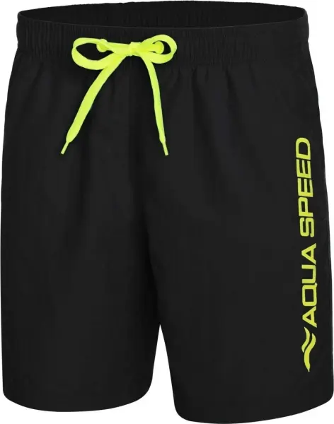 Шорти пляжні Aqua Speed ​​OWEN чорно-лимонні 297-07