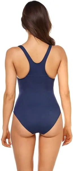 Купальник слитный женский Aqua Speed STELLA LADY темно-сине-голубой 299-41