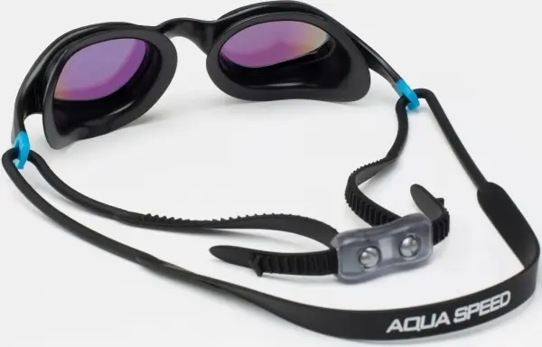 Очки для плавания Aqua Speed VORTEX MIRROR черно-голубые 229-07