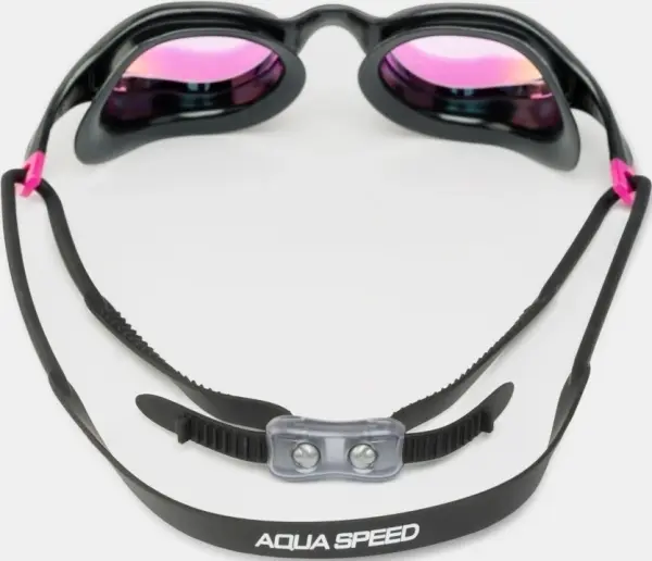Очки для плавания Aqua Speed VORTEX MIRROR черно-розовые 229-79
