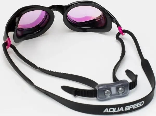 Очки для плавания Aqua Speed VORTEX MIRROR черно-розовые 229-79