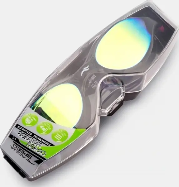 Очки для плавания Aqua Speed VORTEX MIRROR черно-розовые 229-79