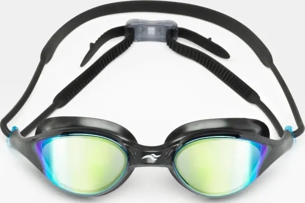 Очки для плавания с чехлом Aqua Speed VORTEX MIRROR+CASE черно-голубые 230-07