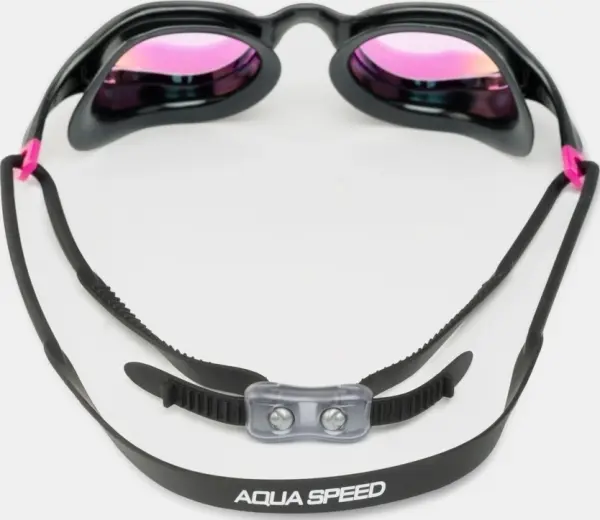 Окуляри для плавання з чохлом Aqua Speed ​​VORTEX MIRROR+CASE чорно-рожеві 230-79