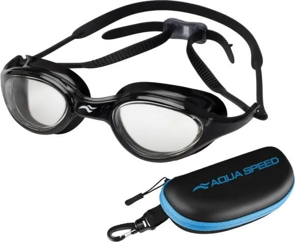 Окуляри для плавання з чохлом Aqua Speed ​​VORTEX VISION+CASE чорні 230-23