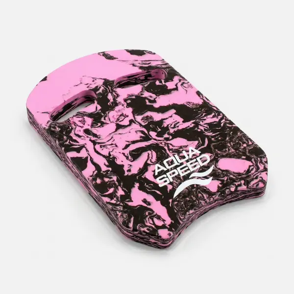 Дошка для плавання Aqua Speed UNI SWIRL KICKBOARD рожево-чорна 162-03