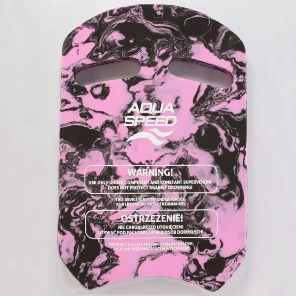 Дошка для плавання Aqua Speed UNI SWIRL KICKBOARD рожево-чорна 162-03