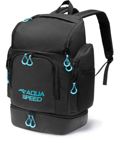 Рюкзак Aqua Speed RACEPACK 42L чорно-бірюзовий 885-74